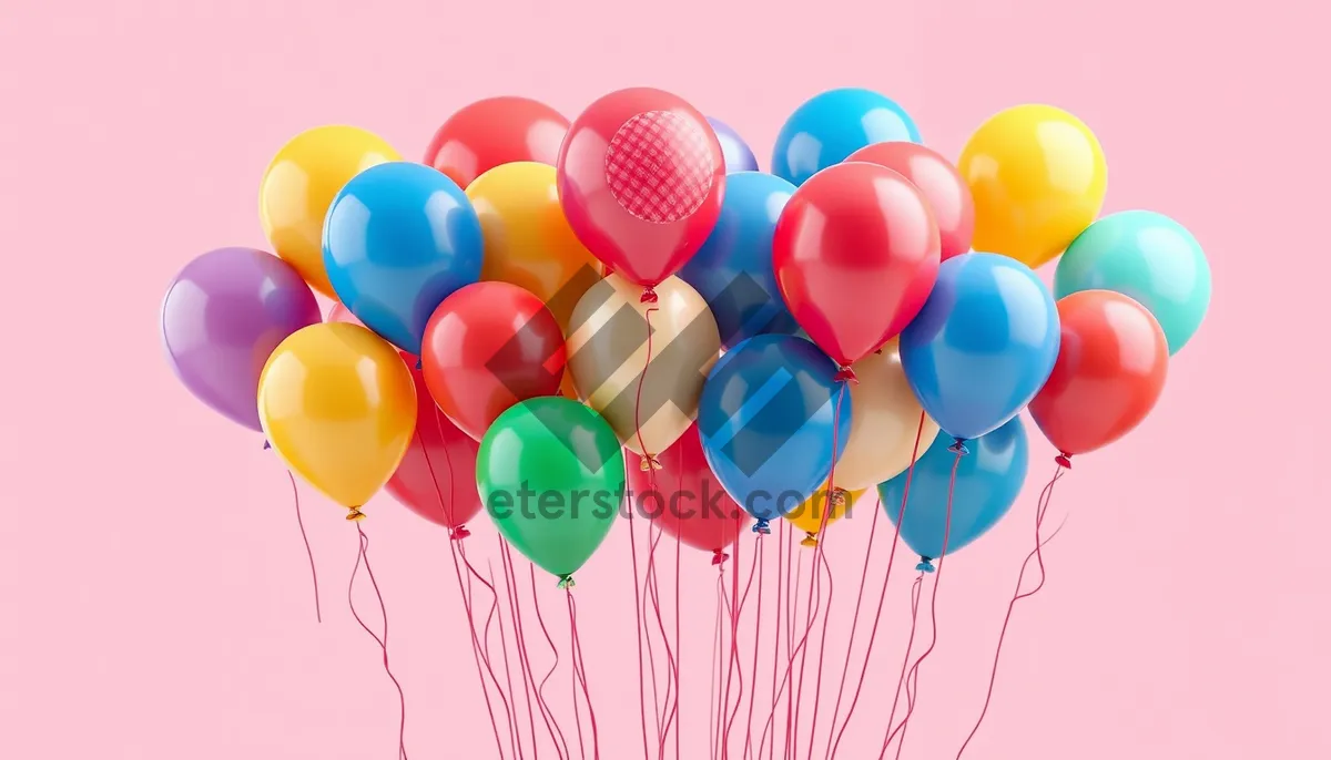 Picture of Colorful balloon decorations for birthday party celebration