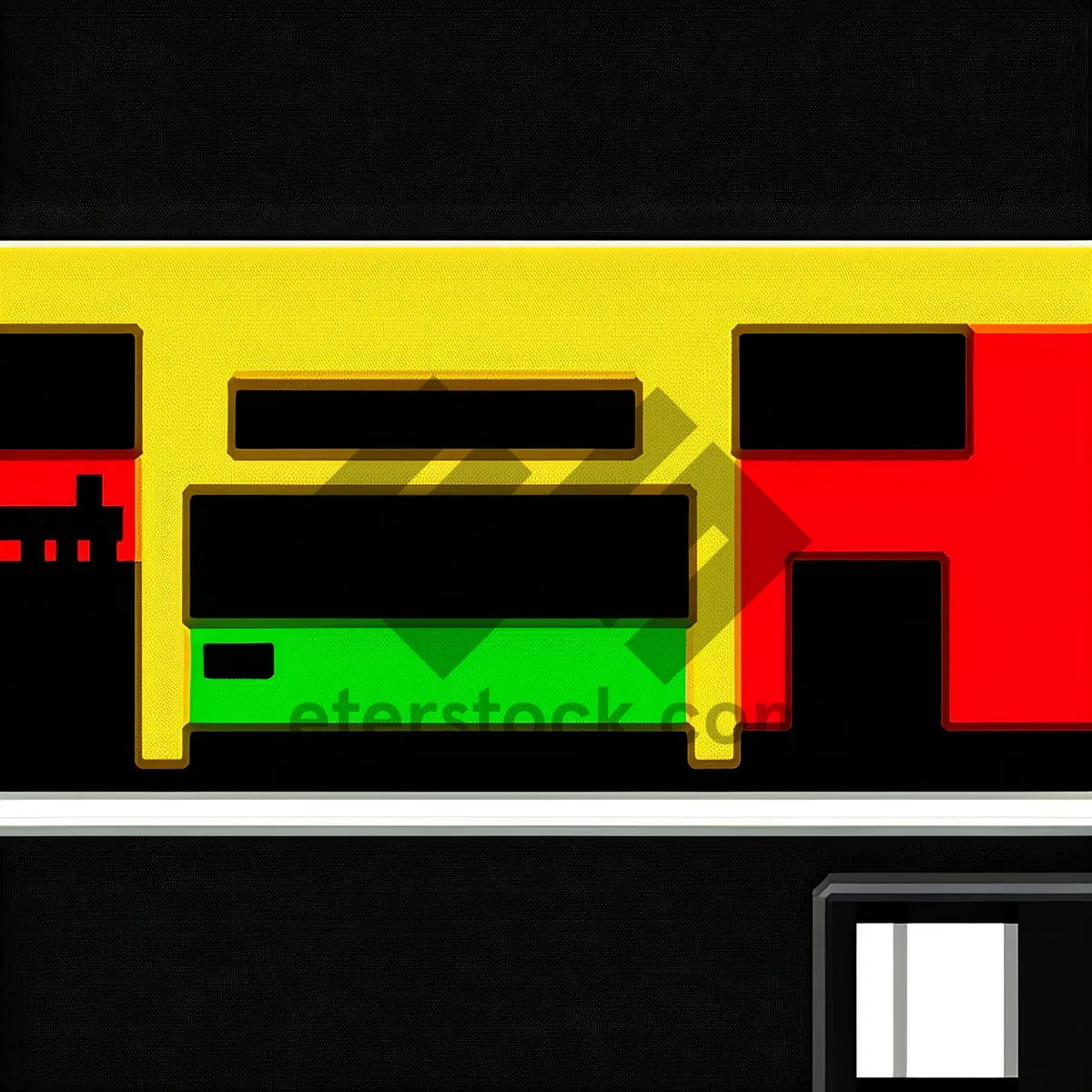 Picture of 3D Digital Clock Sign - Timepiece Symbol.