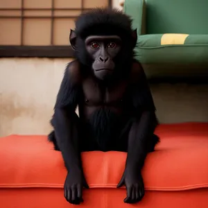 Wild Spider Monkey Ape in Zoo Wildlife