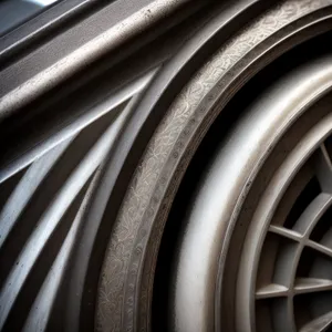 Vibrant Tire Hoop - Dynamic Colorful Fractal Design