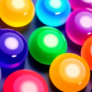 Shiny Glass Button Icon Set: A Collection of Colorful Round Buttons