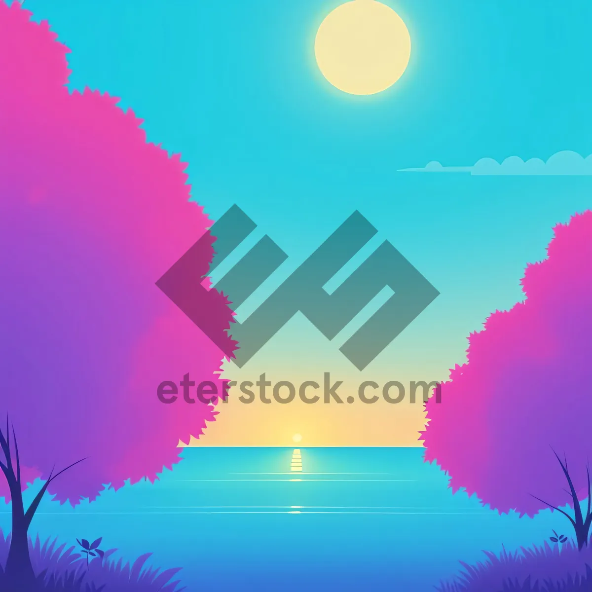 Picture of Seasonal Maple Art: Bright Sky Decoration with Star