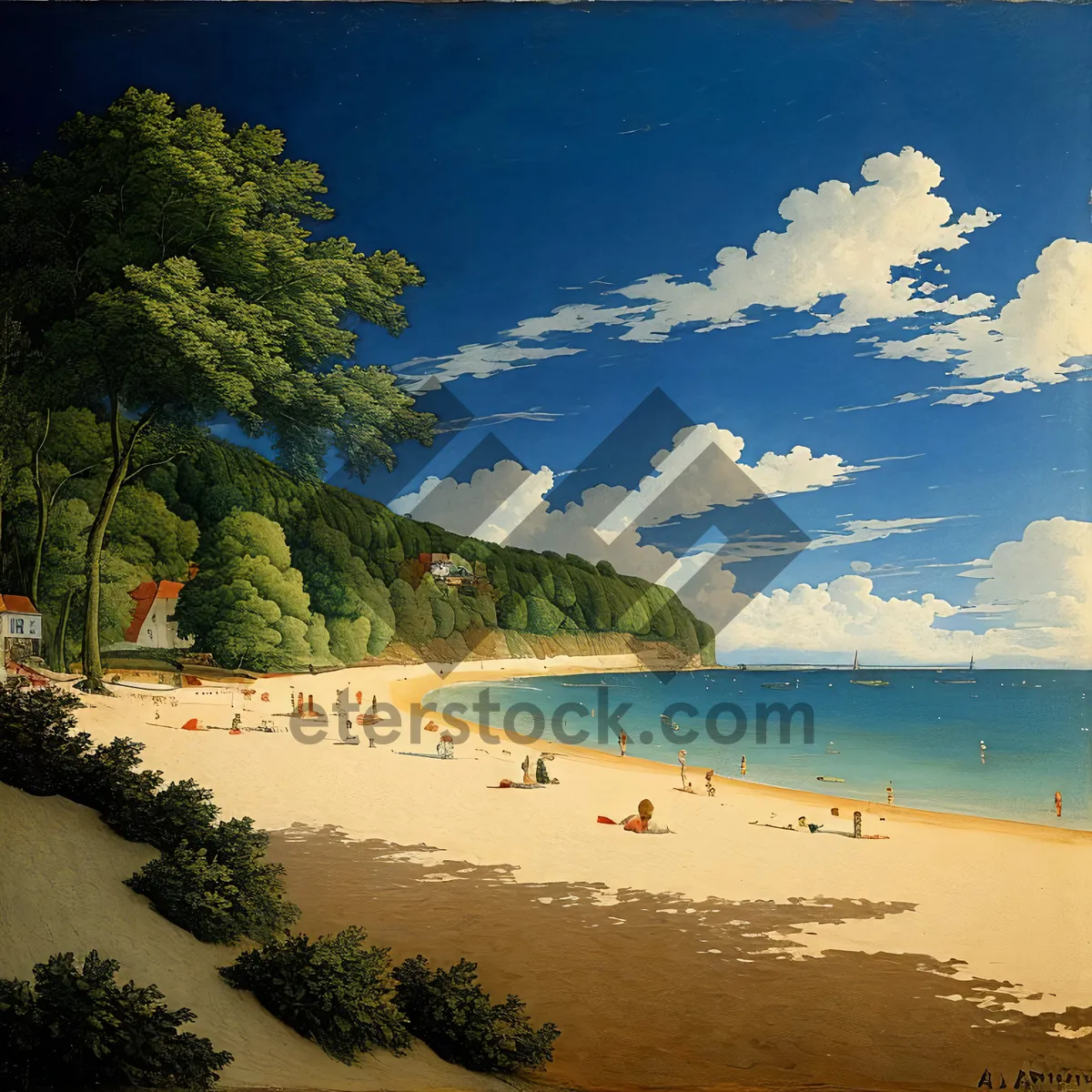 Picture of Serene Coastal Paradise - Beachscape with Crystal Clear Waters
