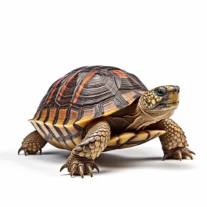 Cute reptile with protective shell - Box Turtle