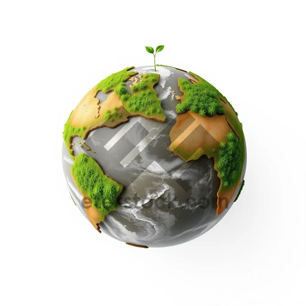 Picture of 3D Planet Earth Global Map Globe