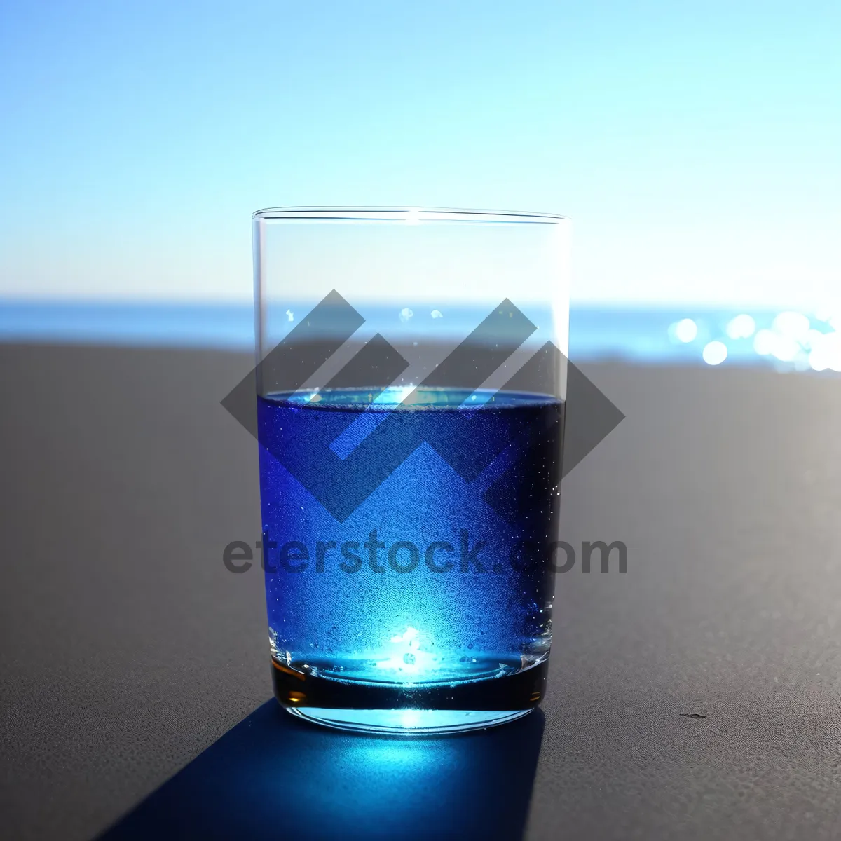 Picture of Cool Glass of Refreshing Vodka Cocktail