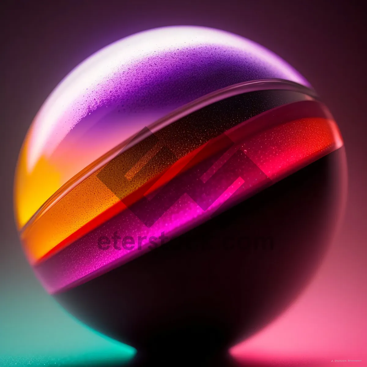Picture of Colorful Abstract Light Wave Design