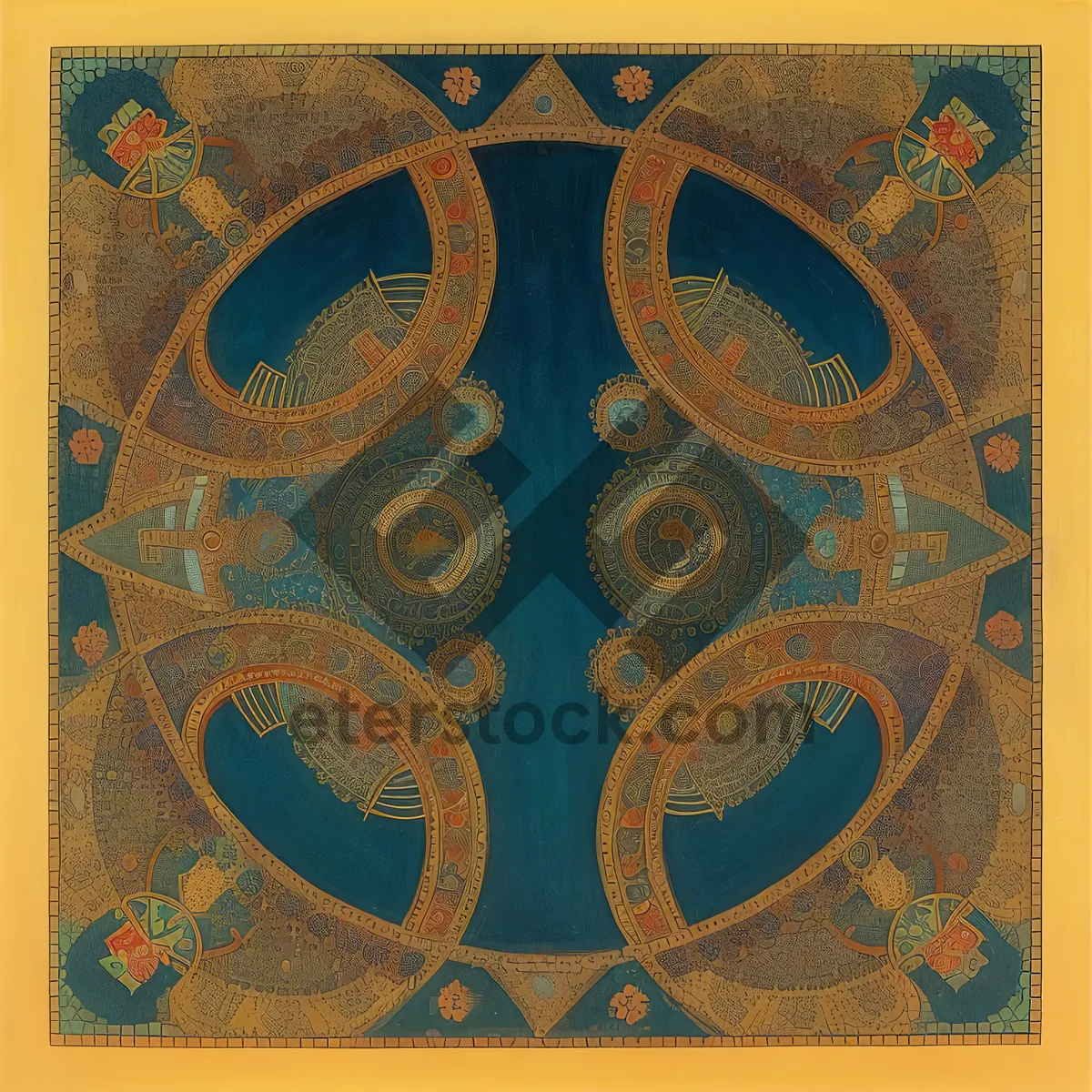 Picture of Mosaic Vintage Arabesque Tile Design