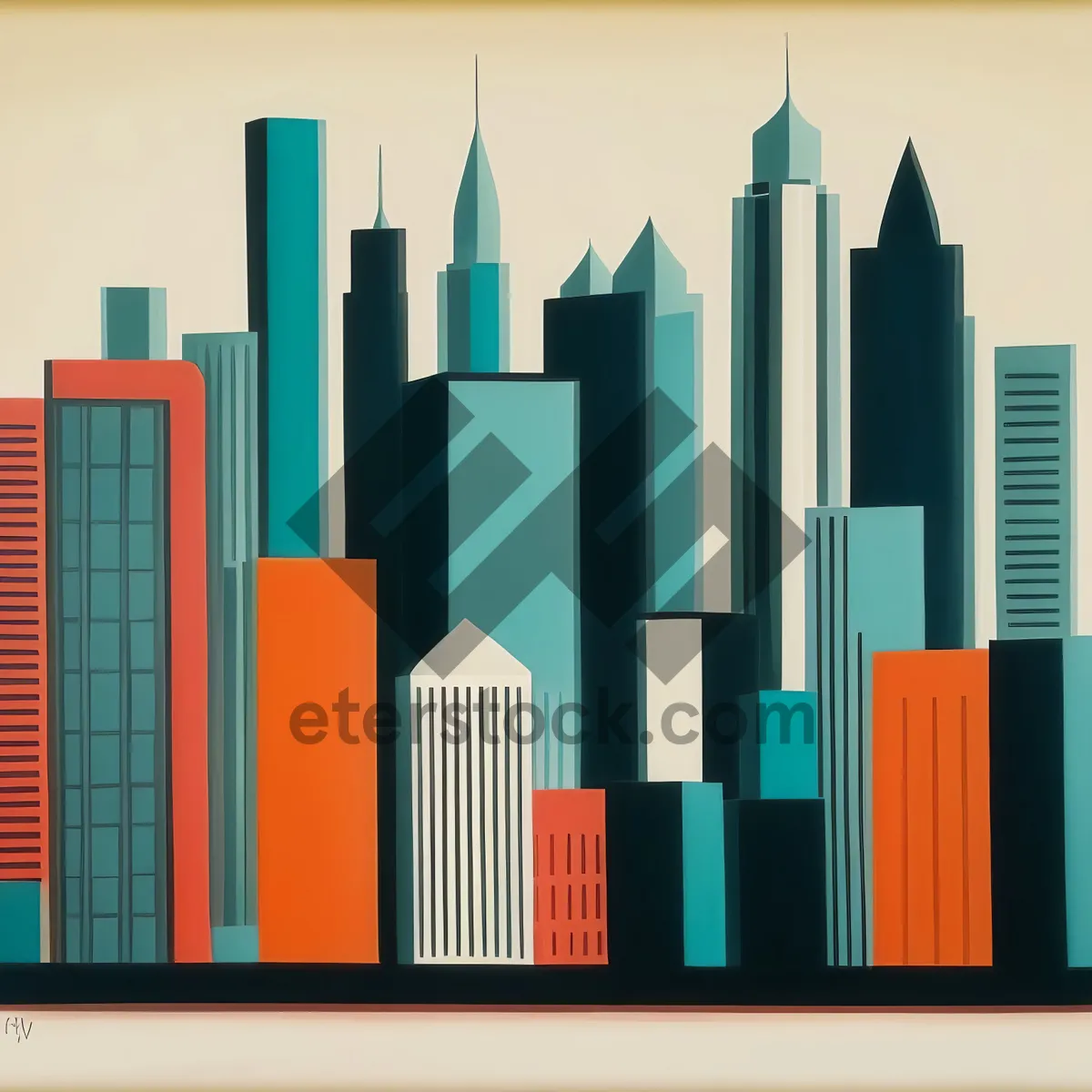 Picture of Colorful Pencils in Rainbow Design for School Art Education