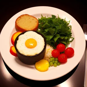 Fresh Garden Salad Plate with Gourmet Vegetables