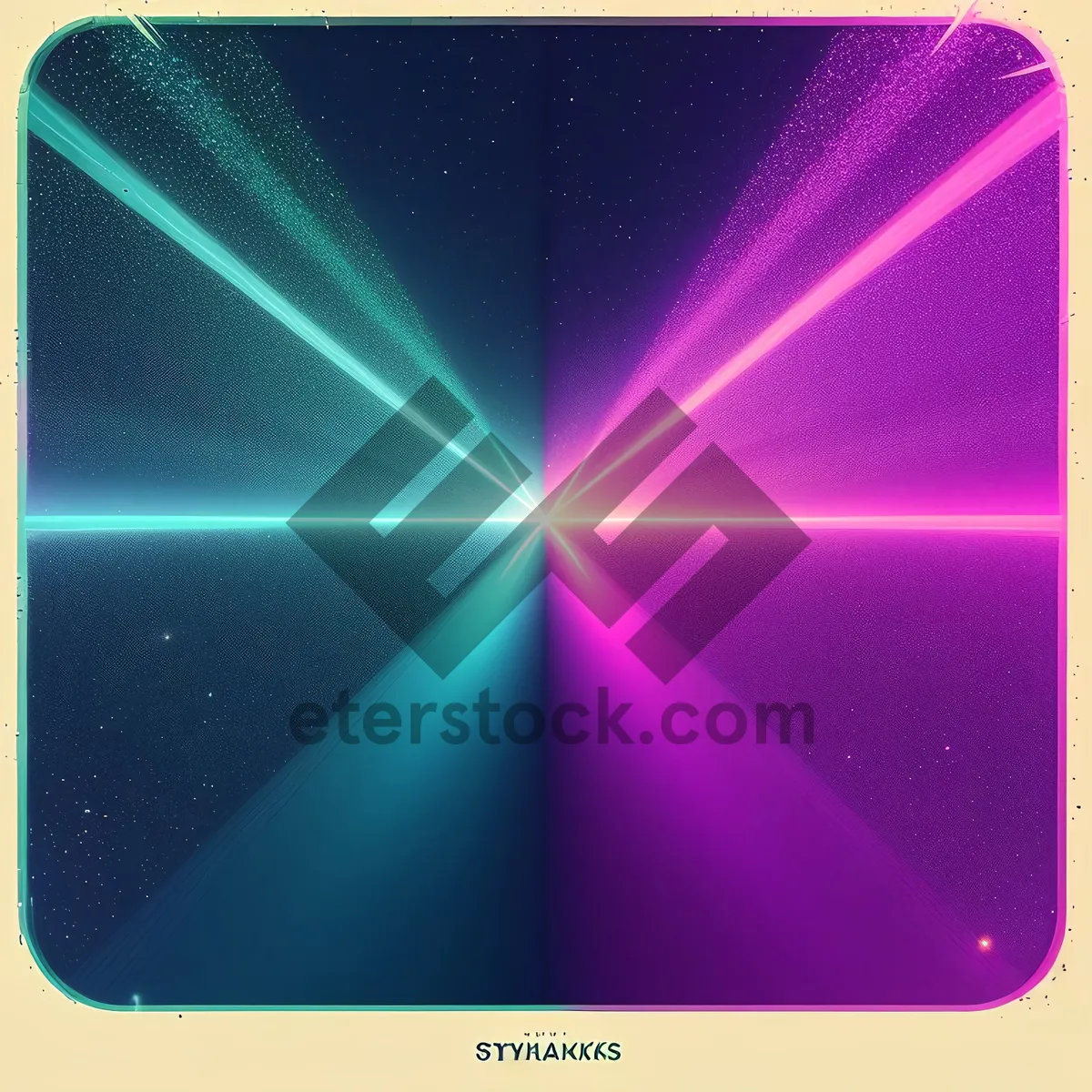 Picture of Vibrant Fractal Light Ray in Futuristic Design