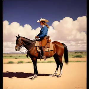 Stallion Rider in Cowboy Equestrian Sport