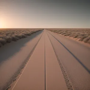 Endless Dune Horizon: Road Trip Adventure