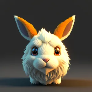 Cute Bunny with Fluffy Ears - Adorable Pet Portrait