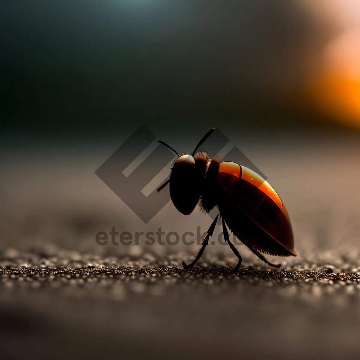 Picture of Spotted Leaf Beetle on Green Leaf