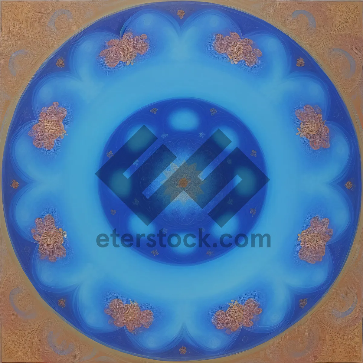 Picture of Majolica Earthenware Ceramic Tray with Exquisite Design