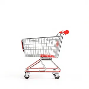 3D Shopping Cart - Metal Container for Business Transactions