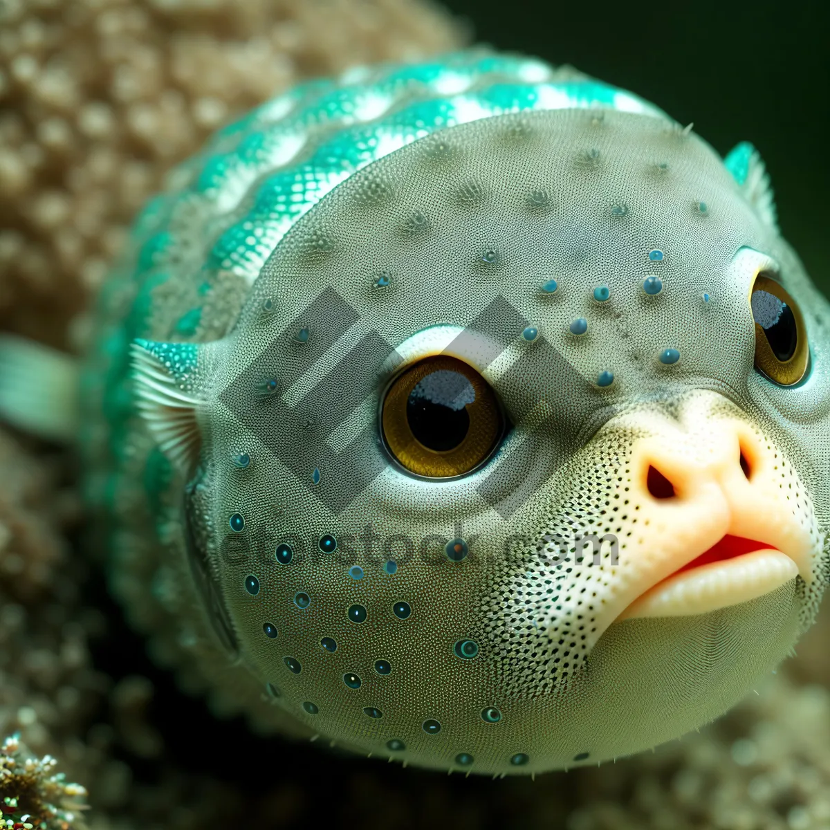 Picture of Colorful Tropical Reef Fish in Underwater Coral Reef