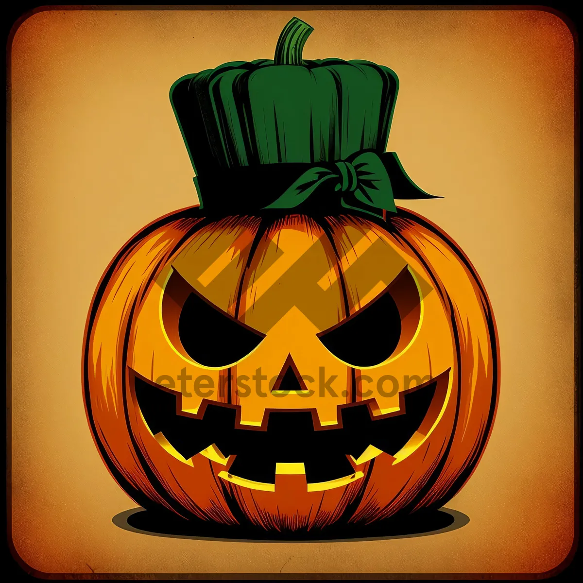 Picture of Spooky Pumpkin Jack-O'-Lantern Lamp