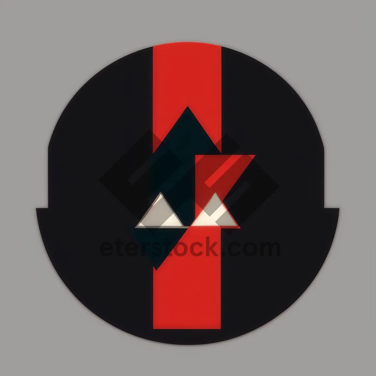 Picture of Symbolic Black Flag Icon Button Sign