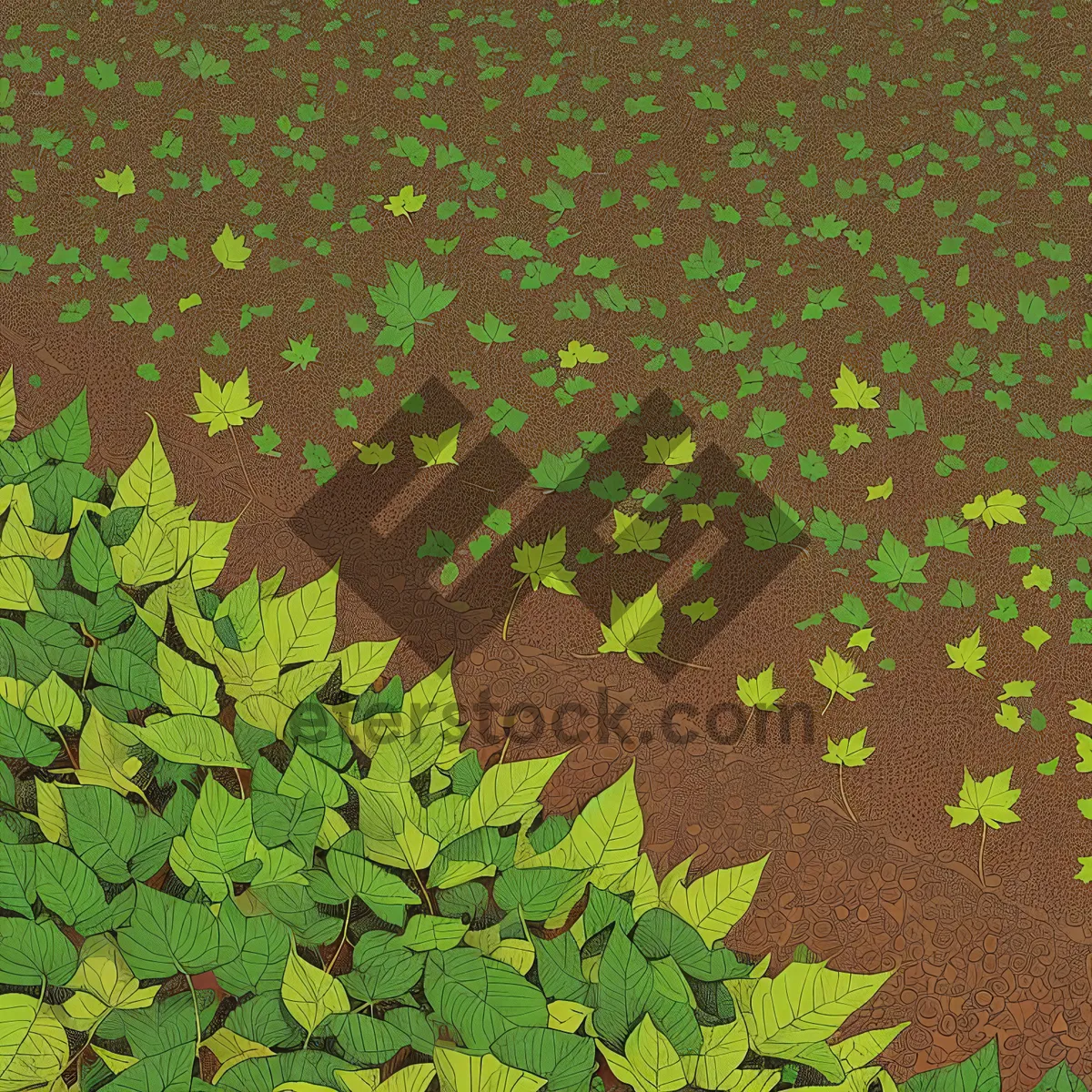 Picture of Natural Aquatic Duckweed: Textured Pattern for Wallpaper