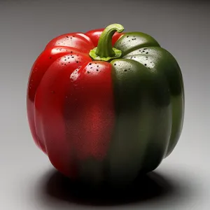 Colorful Bell Pepper Salad with Fresh Vegetables and Fruits
