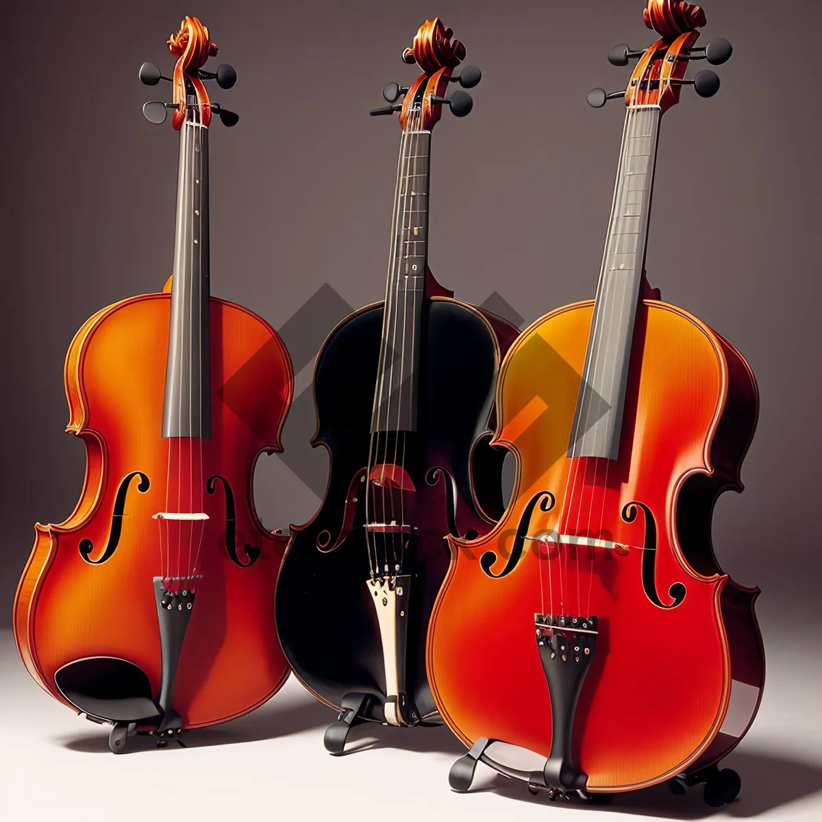 Picture of Musical Stringed Instruments in Concert