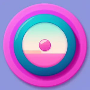 Glossy Round Button Web Icon