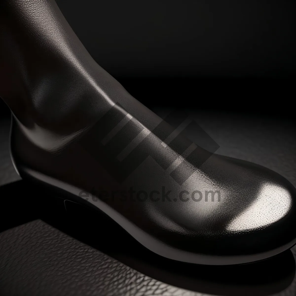 Picture of Black Leather Loafer Shoes - Classic Elegance and Style