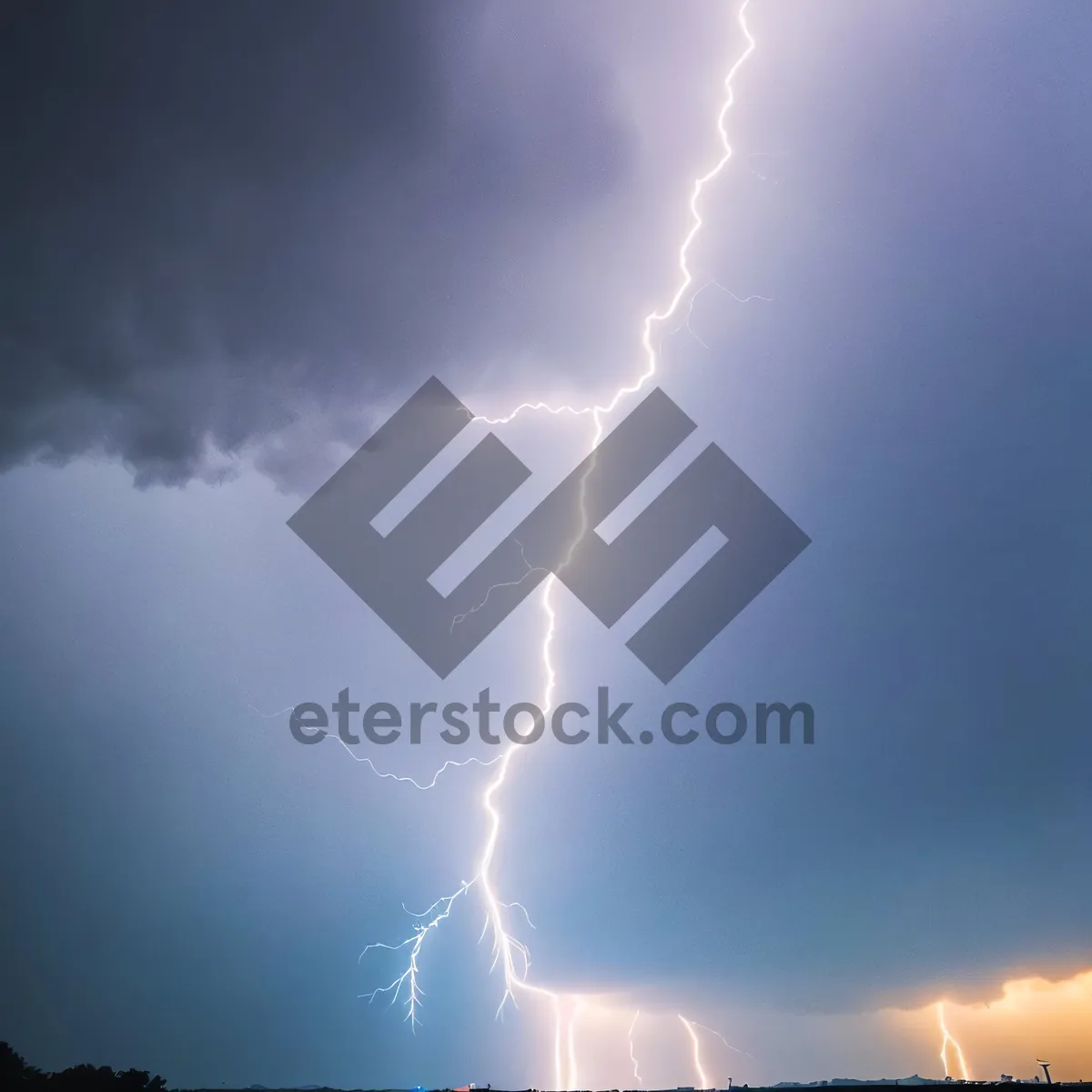 Picture of Vibrant skies with fluffy clouds floating