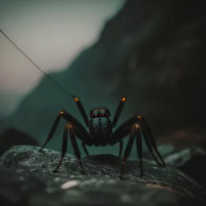 Close-up of a Flying Mosquito