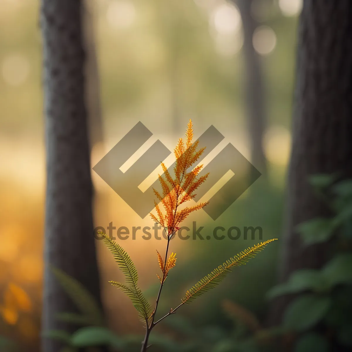 Picture of Summer Wheat Field with Vibrant Yellow Flowers