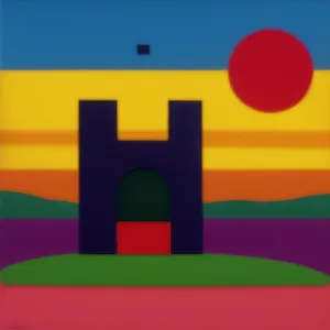 3D icon symbolizing resort area location