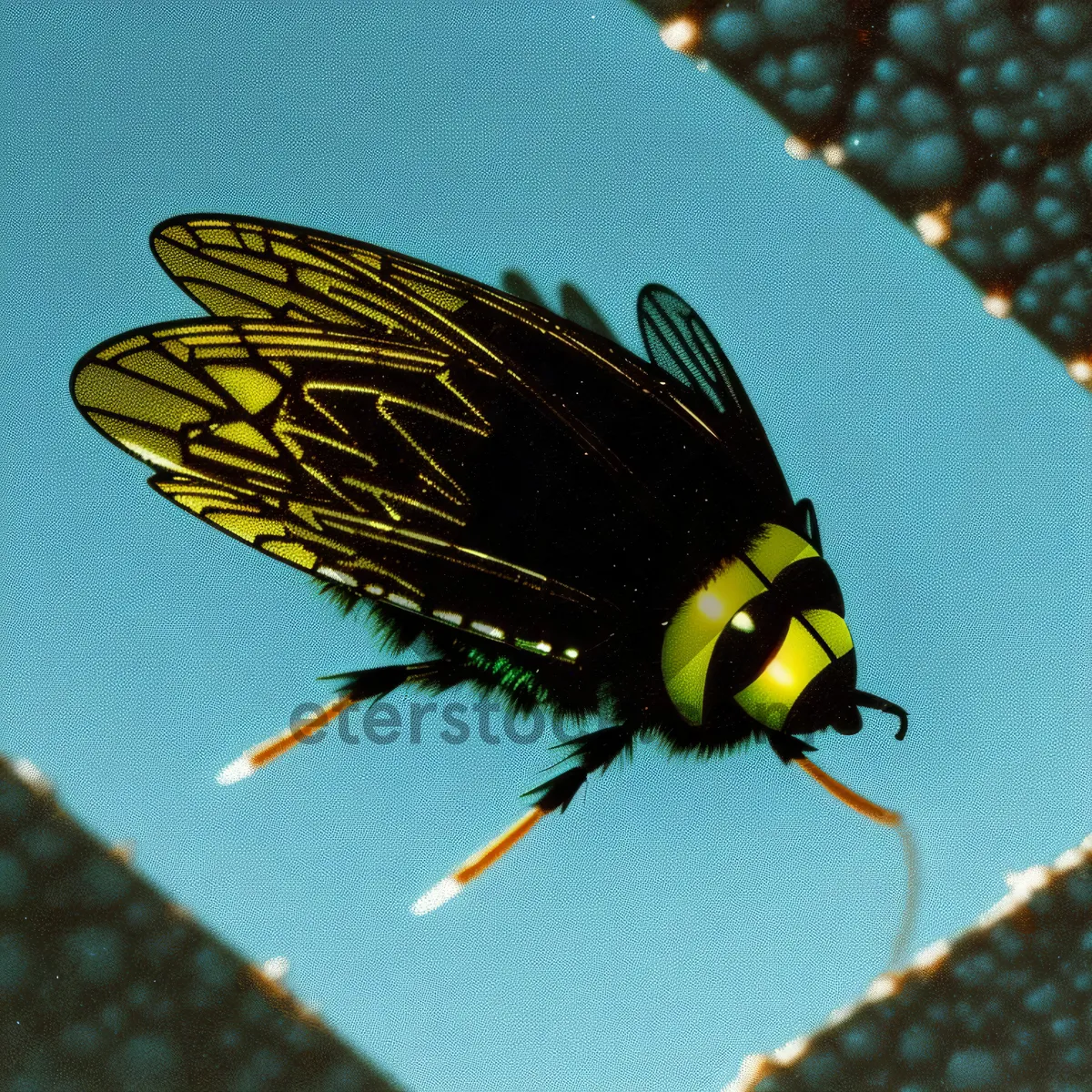 Picture of Vibrant Spotted Ladybug on Green Leaf.