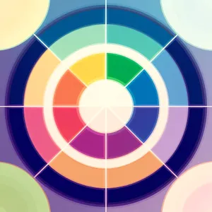 Colorful Geometric Rainbow Artwork