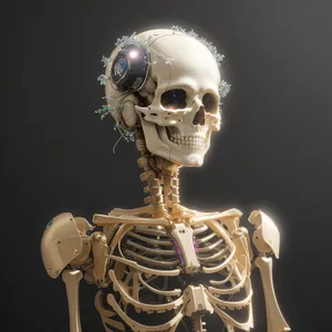 Spooky Skeleton Sculpture Death Art Piece