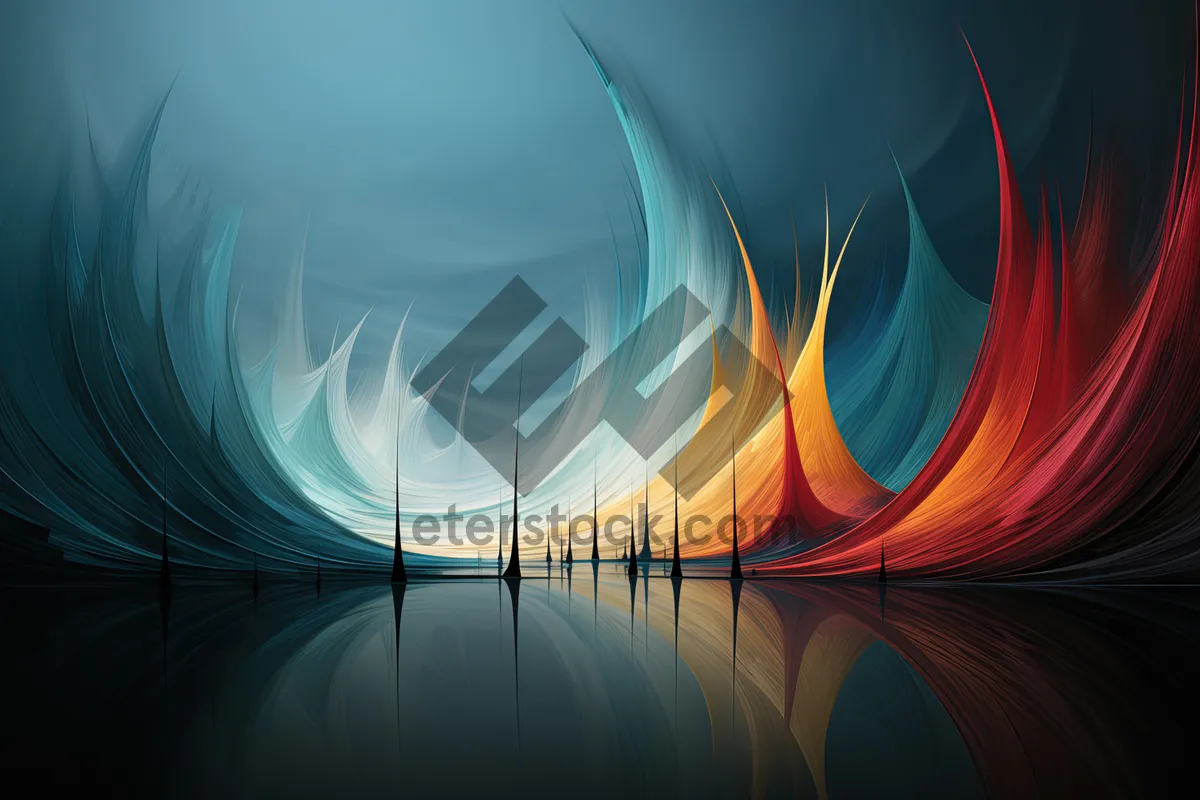 Picture of Dynamic Plasma Wave Effect in Digital Art