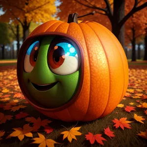 Spooky Jack-O'-Lantern Illuminating Autumn Nights