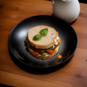 Healthy vegetable bowl for gourmet breakfast meal