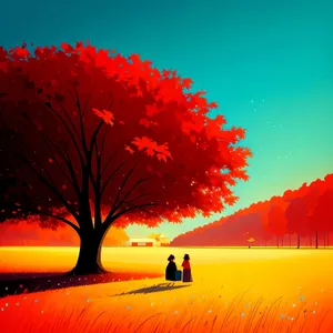 Golden Sunset Over Serene Horizon
