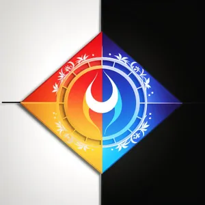 3D Business Symbol Flag Design Icon