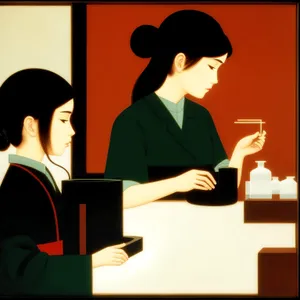 Successful Corporate Teamwork at Business Meeting