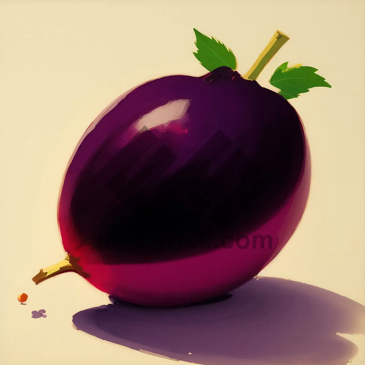 Picture of Vibrant Purple Onion in Glass Globe