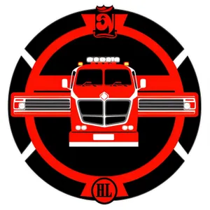 Fire Station Icon - Round Web Symbol