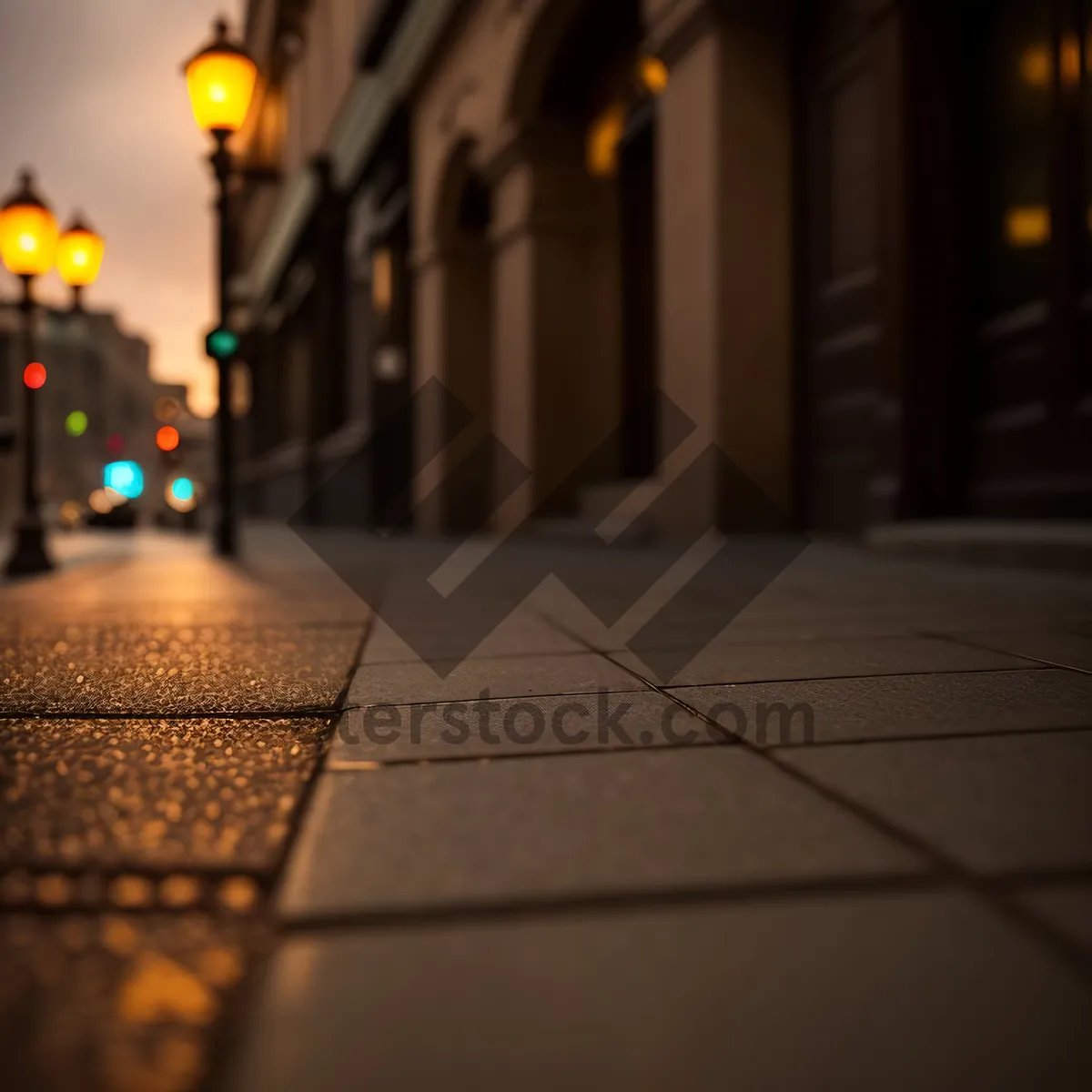 Picture of Urban Walkway Illuminated in Tunnel