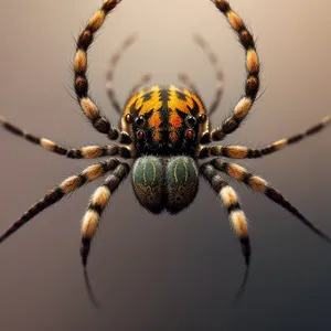 Scary Barn Spider - Majestic Arachnid in Web