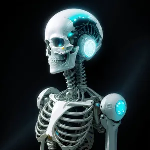 3D Mechanism Skeleton Lamp with Spotlight Illumination