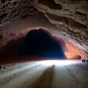 Coastal Marvel: Majestic Cave Beach Landscape