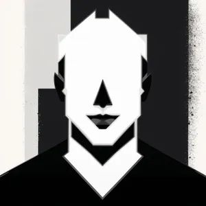 Black 3D Icon Symbol Graphic Design