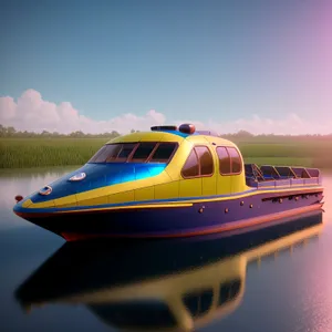 Speedboat on the Sea: Luxurious Transportation for Ocean Travel
